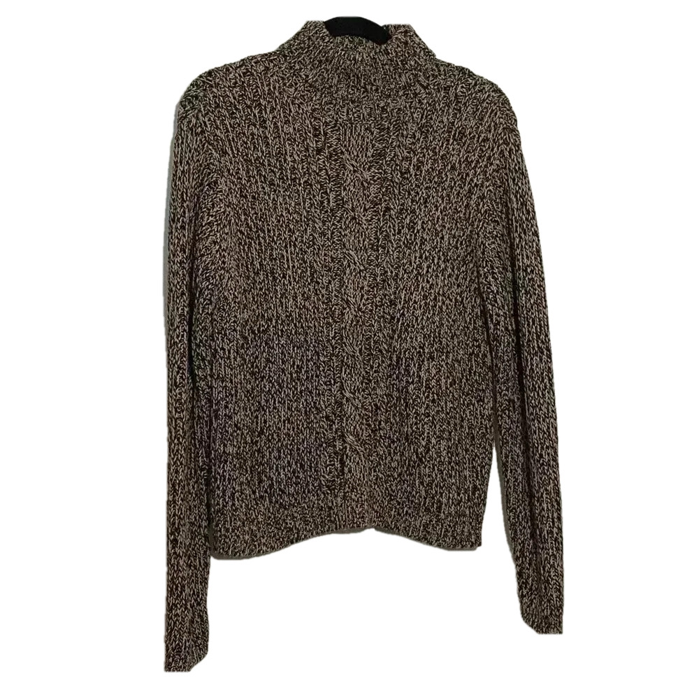 Nygard women brown turtleneck pullover long sleeves knitted  sweater size M